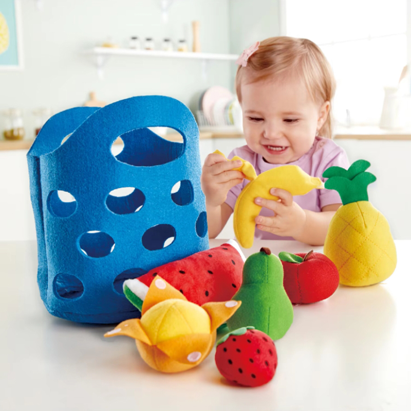 Kids Toys Kitchen Set - 8szt Filcowy kosz na warzywa Zestaw