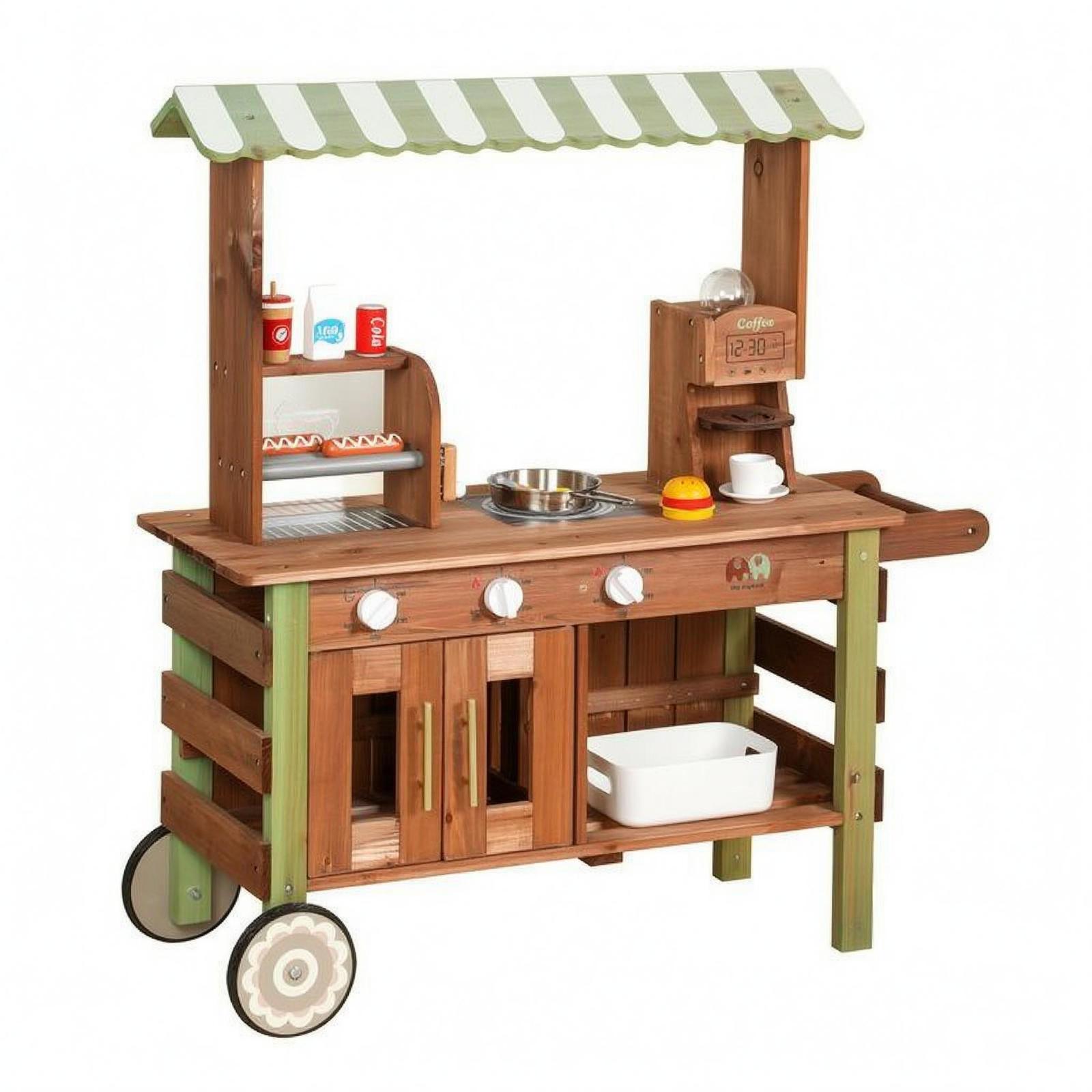 Kids Toys Kitchen Set - Zestaw zabawek dla dzieci: kuchnia, stojak