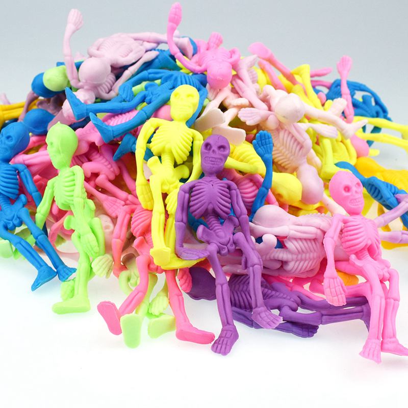 Kids Zombie Toys - 10 sztuk elastyczna miękka czaszka szkielet