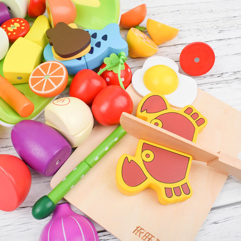1 szt. Drewniana zabawka magne – Kids Toys Kitchen Set recenzja i cena