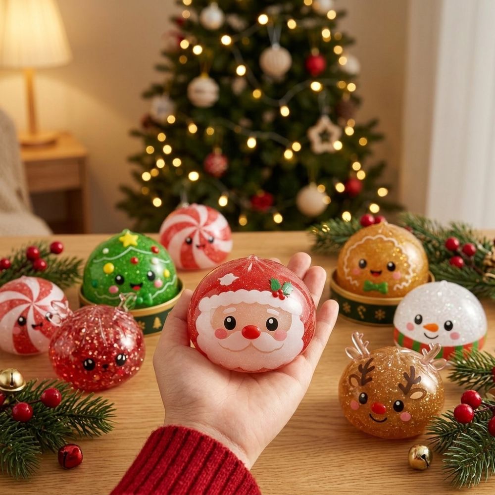 Świąteczny gniotek w pudełku – – Kids Toys Xmas recenzja i cena